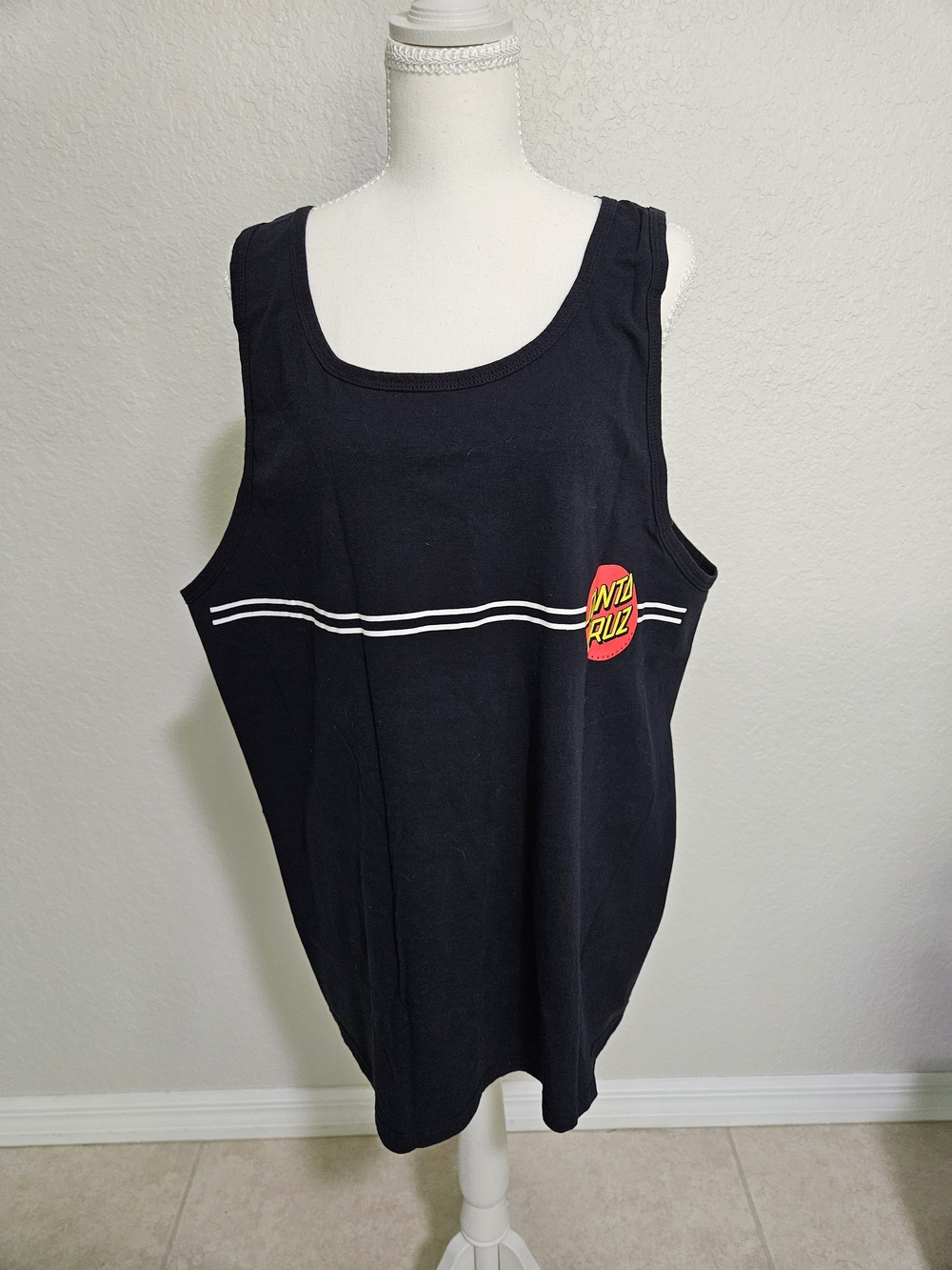 Santa Cruz Skateboards Black Graphic Tank Top